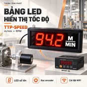 Đồng hồ đo tốc độ M/Min và RPM cỡ lớn TTP-SPEED nhìn rõ tốc độ dây chuyền từ xa